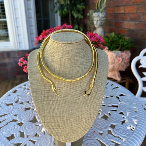 Serpenti Gold Magic Snake Cool Bendy Multilayer Necklace - Picture 10 of 12